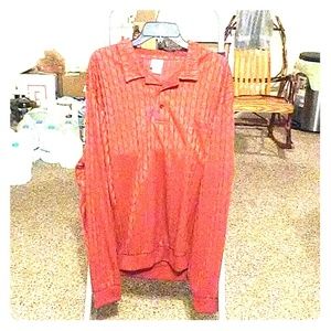 This is a beautiful bronze silk shirt